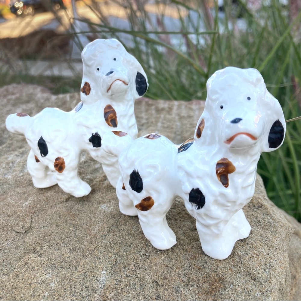 Pair of Ceramic Dogs Japan